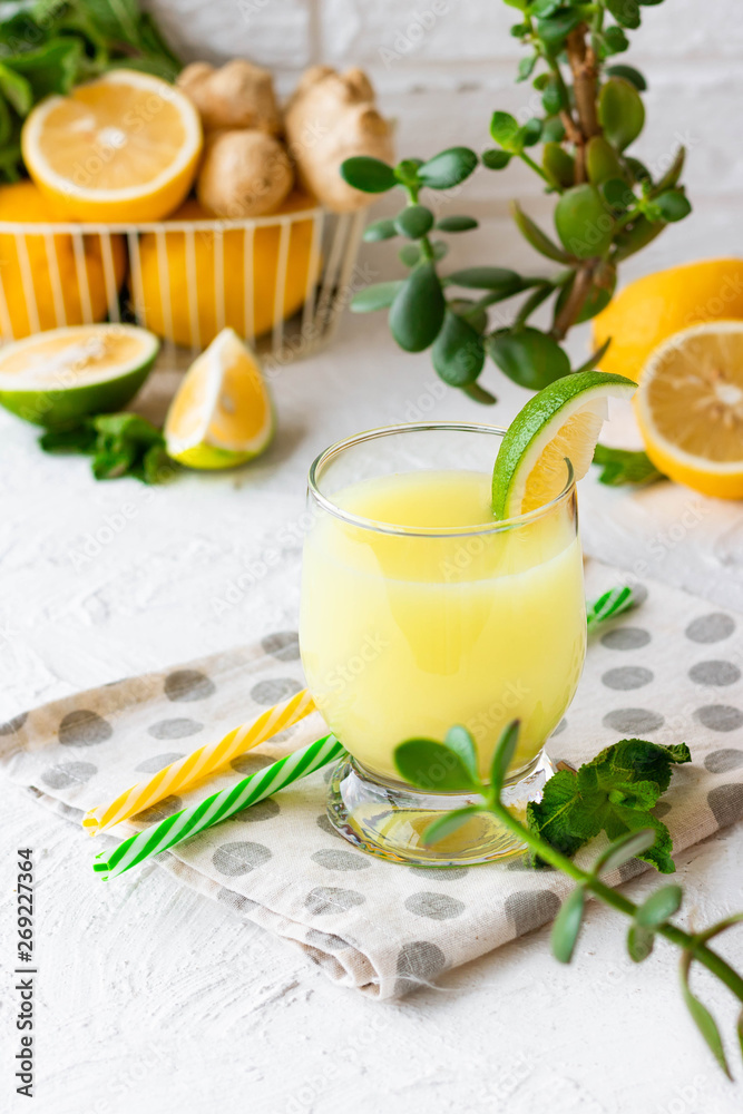 Ginger Mint Lemonade with Lime Ginger Mint Lemonade with Lime