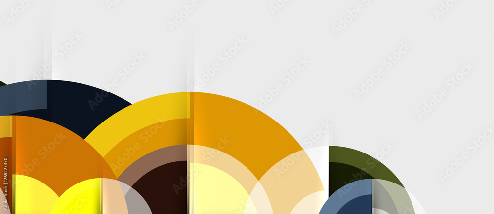 Obraz premium Geometric design abstract background - circles