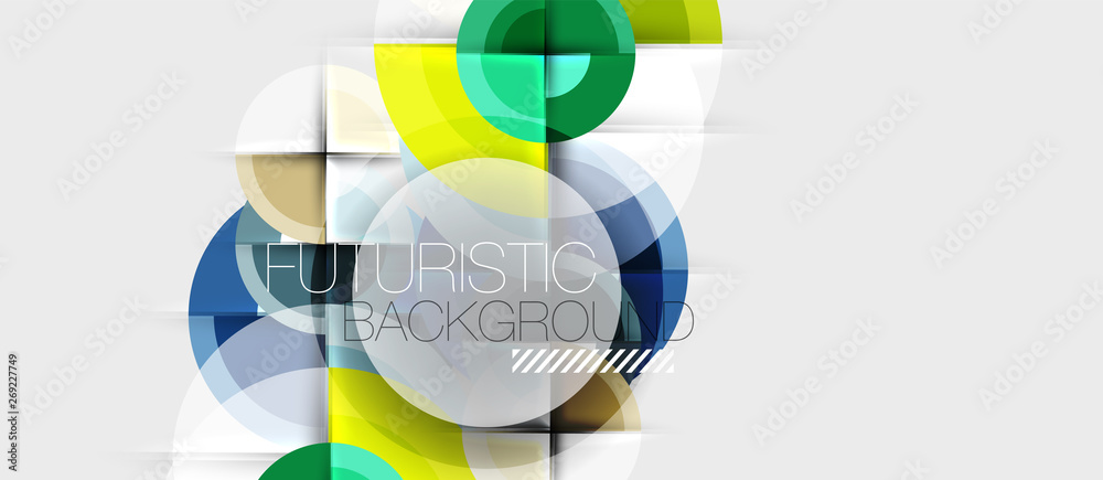 Geometric design abstract background - circles Geometric design abstract background - circles