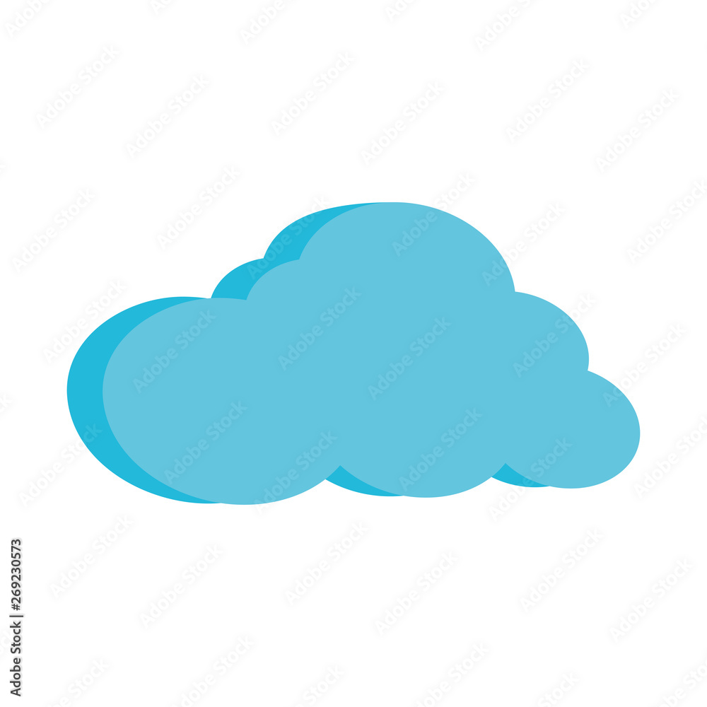 Cloud computing technology isolated symbol Cloud computing technology isolated symbol