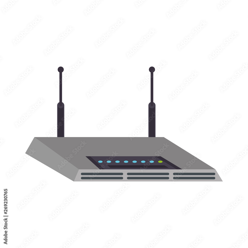 Wifi router device isolated symbol Wifi router device isolated symbol