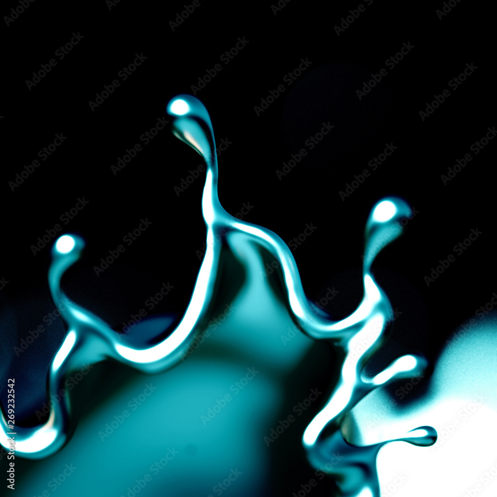 Elegant, luxury splash of gold liquid. 3d illustration, 3d rendering. Elegant, luxury splash of gold liquid. 3d illustration, 3d rendering.