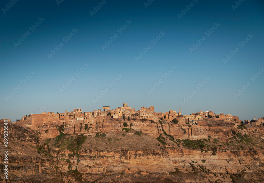 kawkaban ancient hilltop village in haraz mountains of yemen