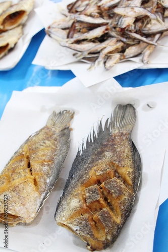 Fried fish is tasty at street food