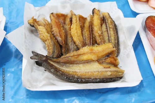 Fried fish is tasty at street food