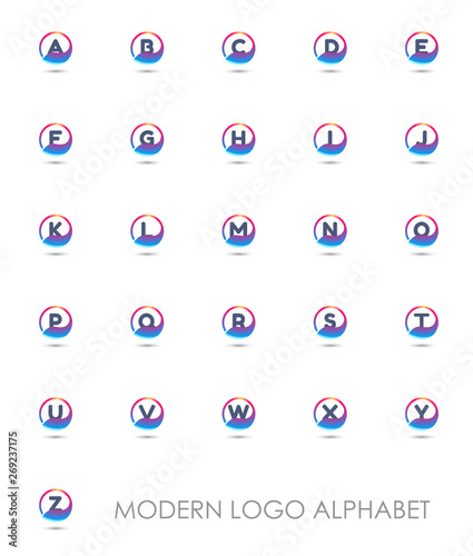 Letter alphabet logo template