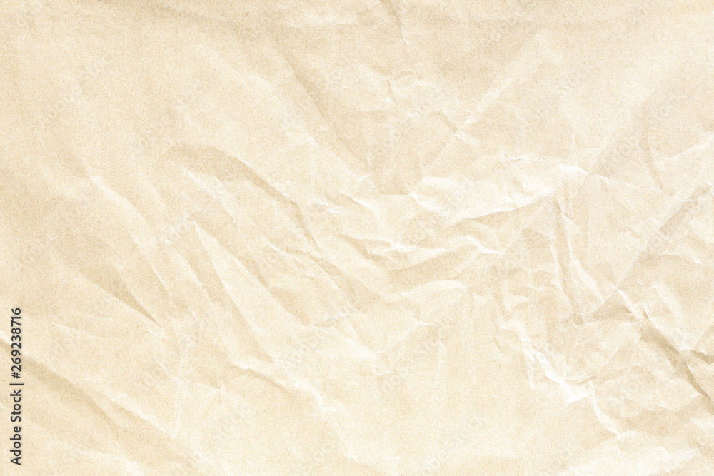 Old Crumpled brown paper texture