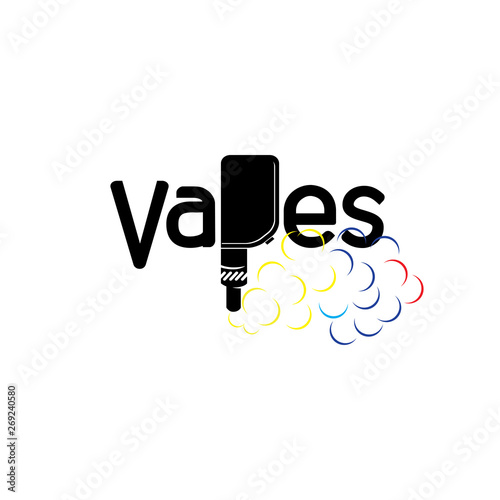 Vapor Smoke Electric Logo Vector