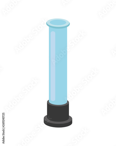 laboratory instruments in white background