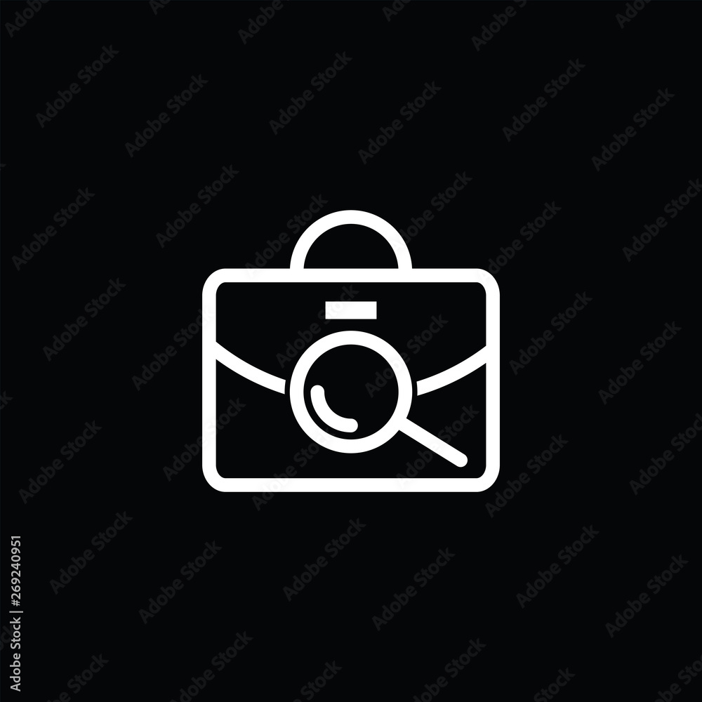Work Bag Line Art Logo Icon Vector Work Bag Line Art Logo Icon Vector