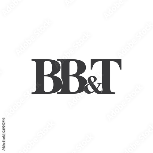 B B T Initial Letter Logo Vector