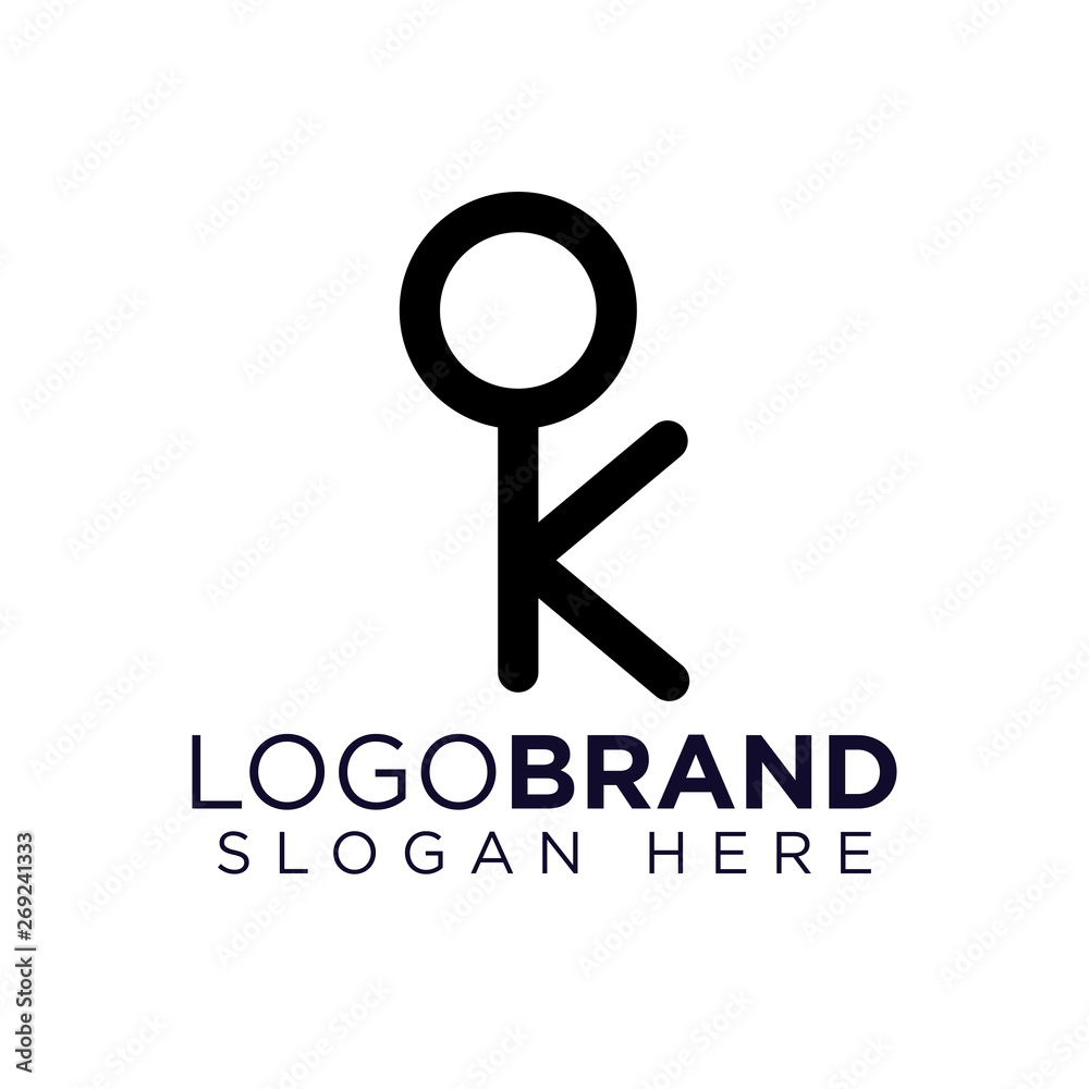 K Letter Key Logo Vector K Letter Key Logo Vector