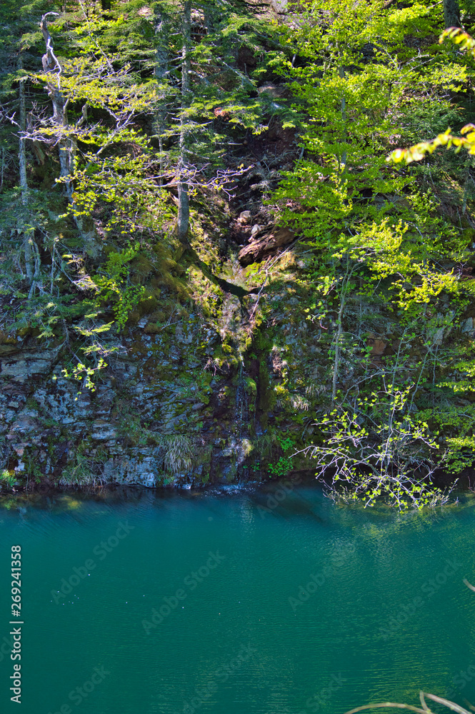 Typical mountain lake landscape, Italy. Typical mountain lake landscape, Italy.