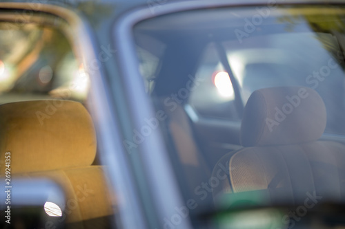 car driving fast on road