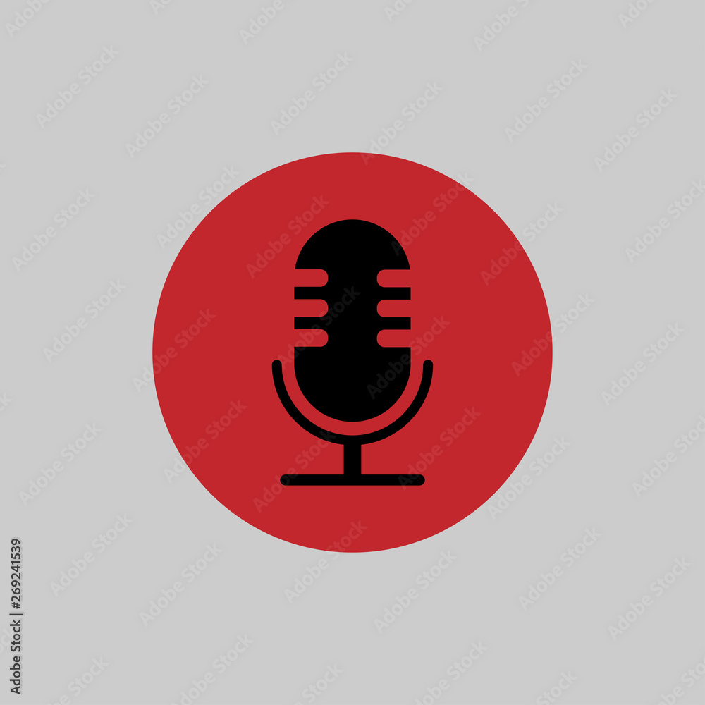 Microphone icon vector Microphone icon vector