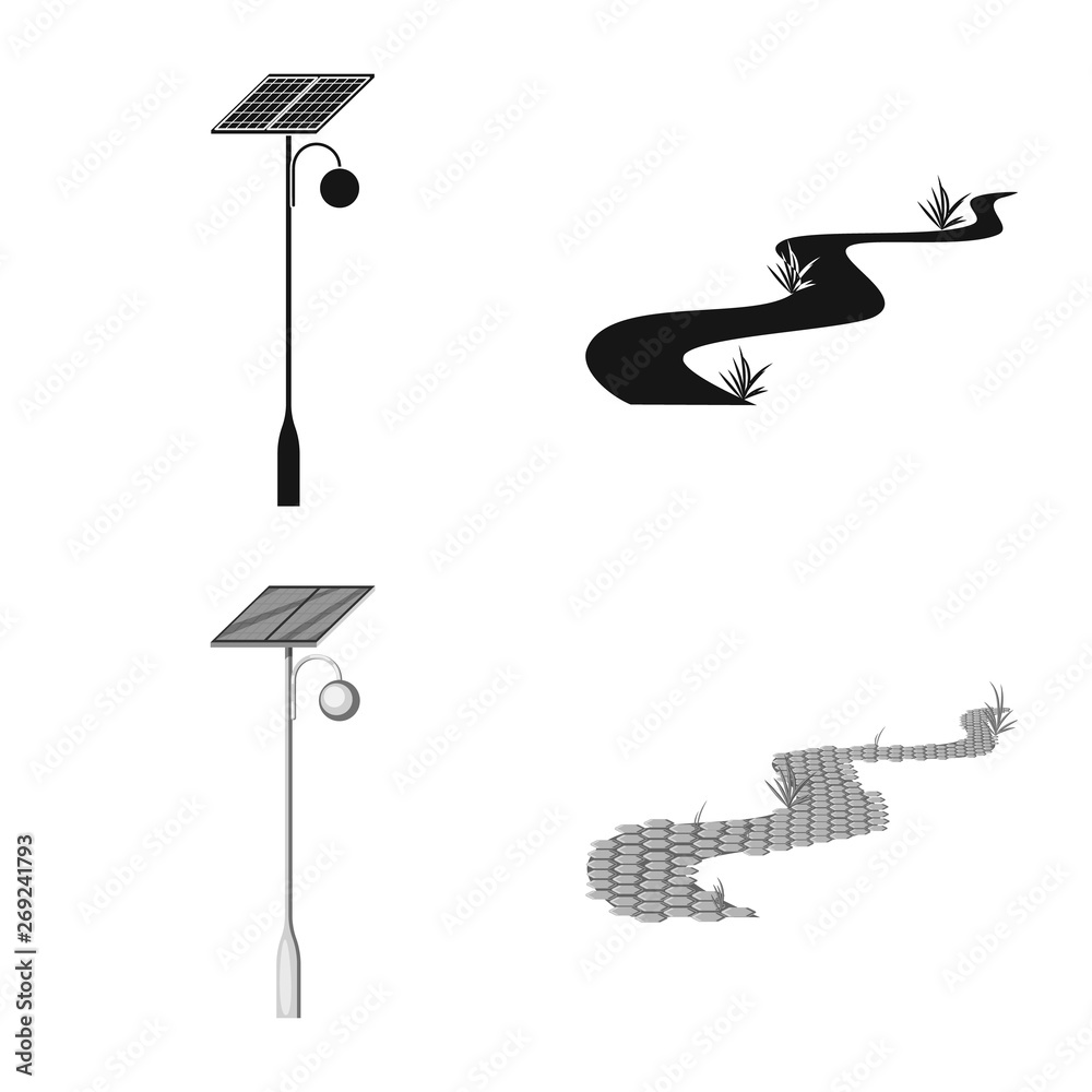 Isolated object of urban and street icon. Set of urban and relaxation stock symbol for web. Isolated object of urban and street icon. Set of urban and relaxation stock symbol for web.