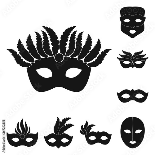 Vector illustration of luxury and celebration icon. Collection of luxury and hide  stock vector illustration.