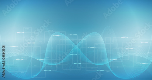 Vector Abstract Technoloty internet connection communication background concept. photo