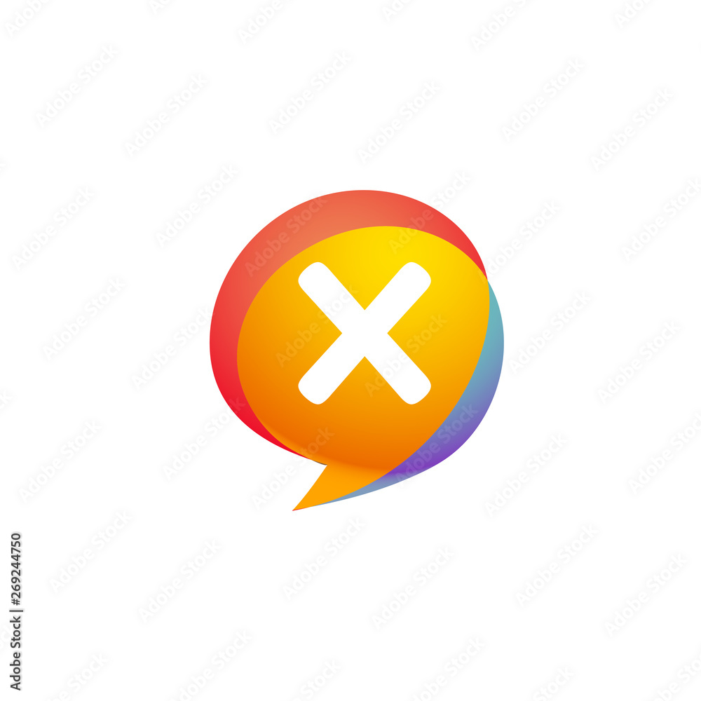 Obraz premium X Letter alphabet logo template