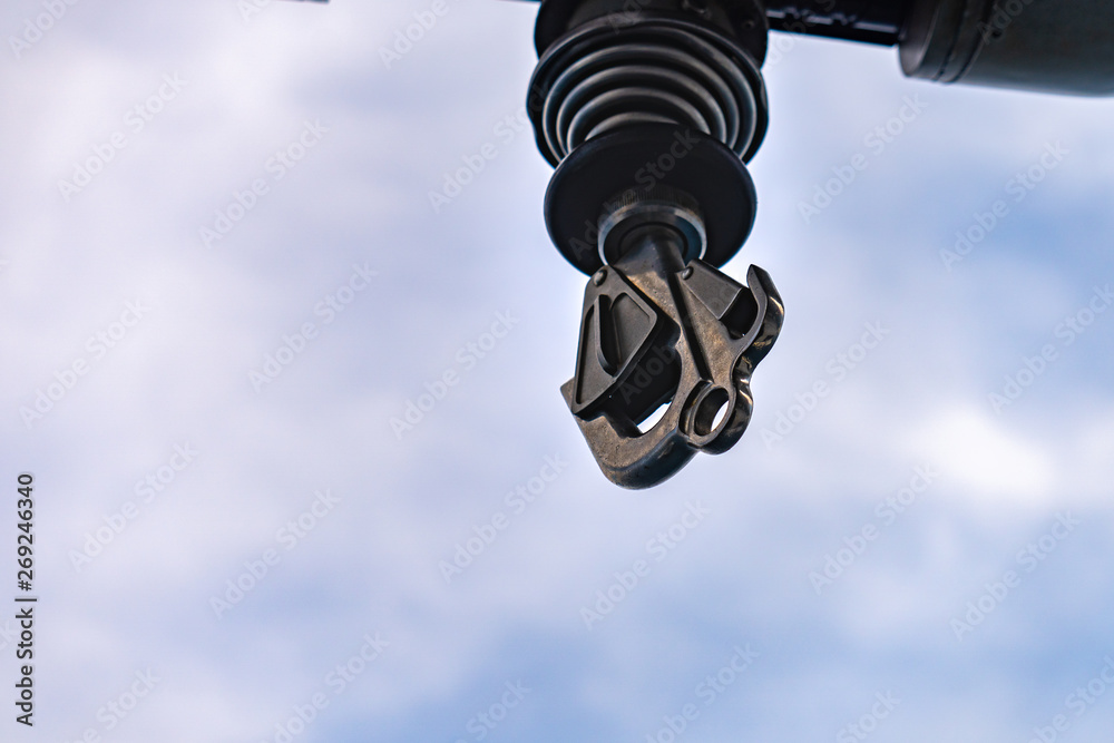 Helicopter Rescue Hoist Hook onboard helicopter Helicopter Rescue Hoist Hook onboard helicopter