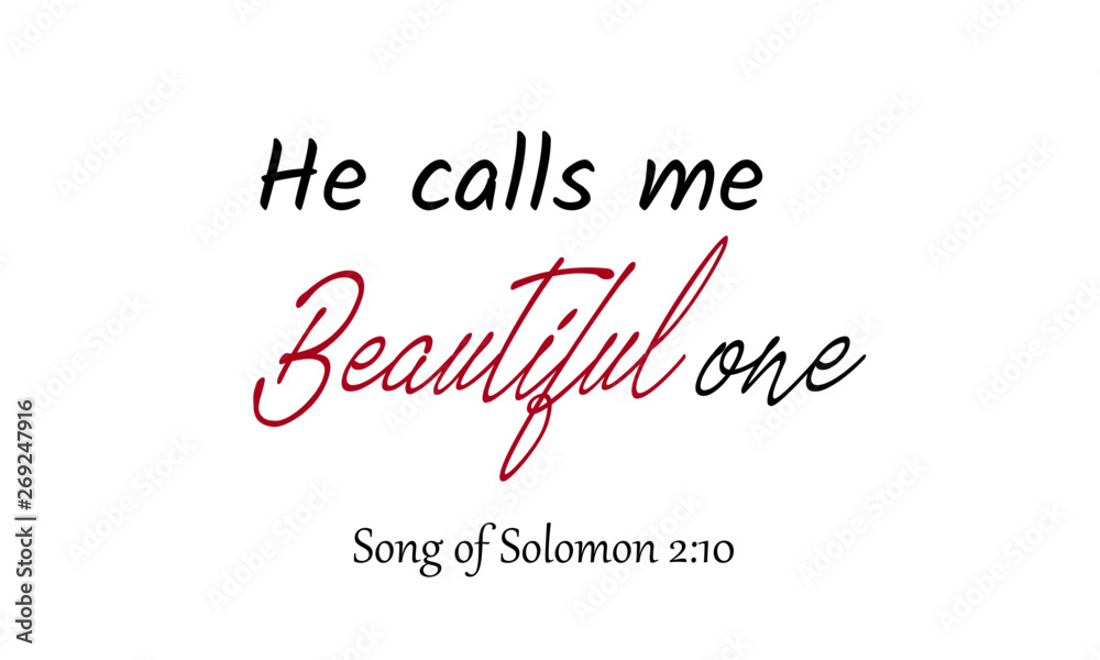 Christian quote, Typography for print or use as poster, flyer or T shirt