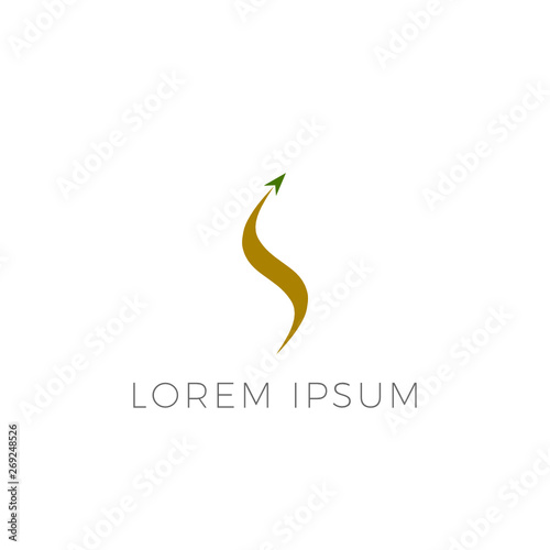Modern Sleek Letter S Consulting Agency Logo