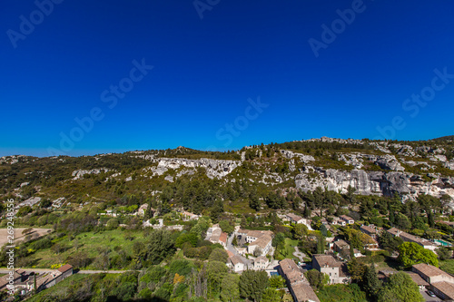 View of Alpilles from Les Baux de Provence, France