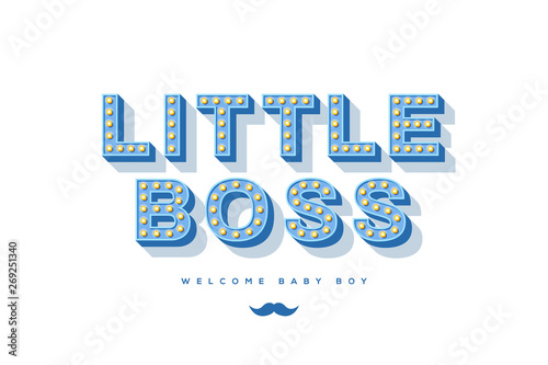 Little boss retro typography