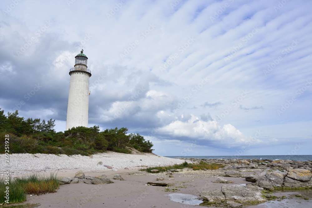 Am Leuchtturm von Fårö auf Gotland