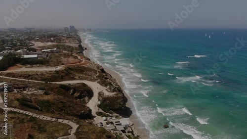 Apollonia; National; Park; Cape Kurkar; limestone; sandstone; sea; coast north; Herzliya; Israel; Mediterranean Sea; archeology; history