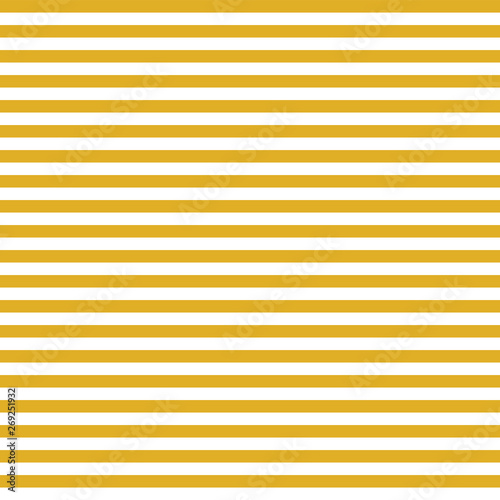 Horizontal yellow and white stripes seamless vector background