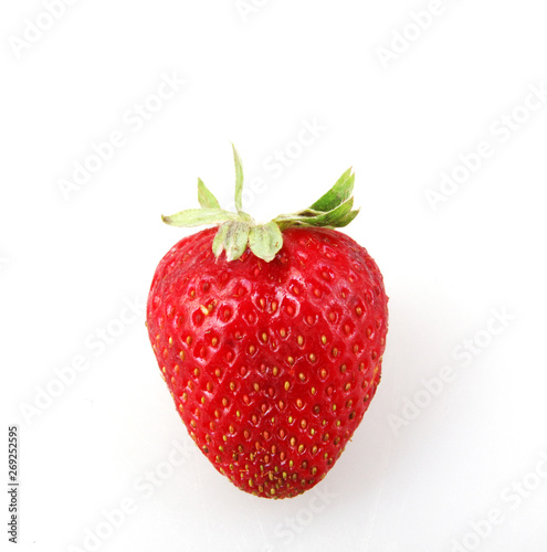 Garden Strawberry Against White Background