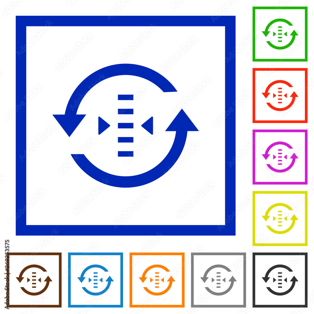 Adjust refresh rate flat framed icons Adjust refresh rate flat framed icons
