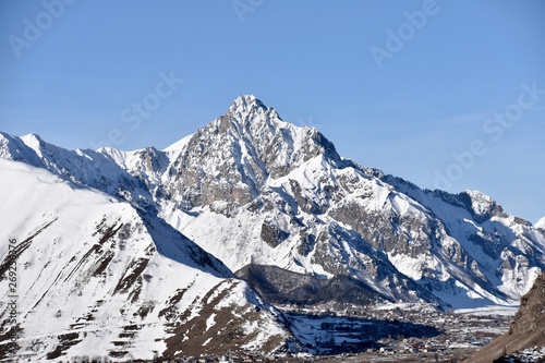 Caucasus Mountain View East of Mount Kazbek, Georgia © Globepouncing