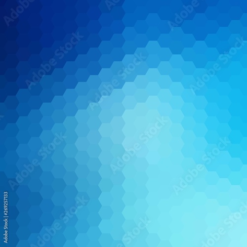 blue hexagon. abstract vector background. polygonal style