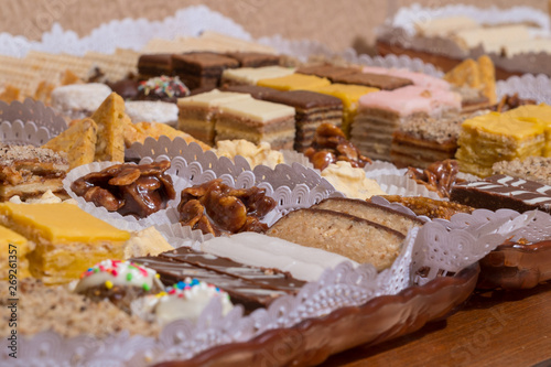Traditional Serbian pastries and sweets photo