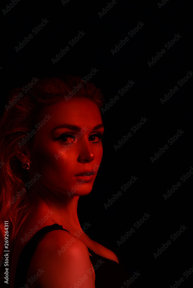 High Fashion model girl in colorful bright sparkles and neon lights posing in studio, portrait of beautiful sexy woman, trendy glowing make-up. Art design colorful make up. Glitter Vivid neon makeup High Fashion model girl in colorful bright sparkles and neon lights posing in studio, portrait of beautiful sexy woman, trendy glowing make-up. Art design colorful make up. Glitter Vivid neon makeup