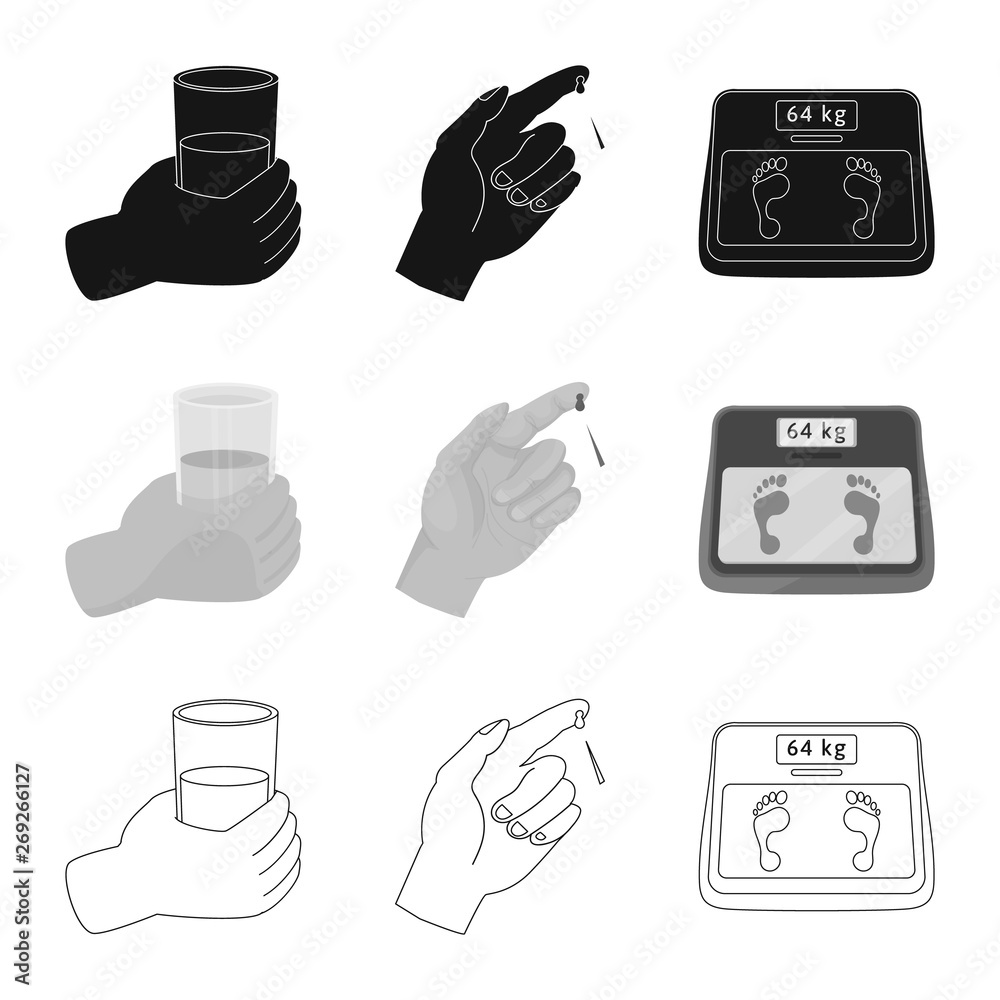 Vector illustration of diet and treatment icon. Set of diet and medicine stock vector illustration. Vector illustration of diet and treatment icon. Set of diet and medicine stock vector illustration.