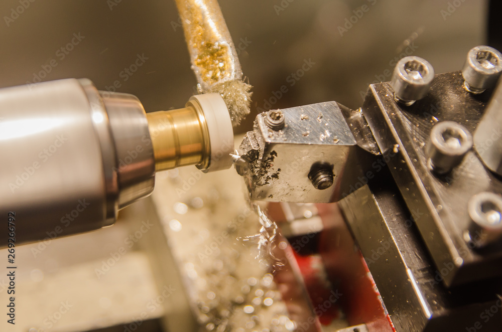 Machining of cylindrical parts on a lathe machine. Machining of cylindrical parts on a lathe machine.