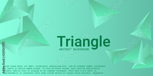 Abstract composition of triangle.