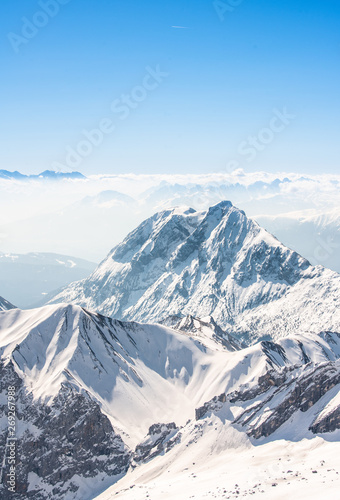 Zugspitze Alpen Schnee Landschaft © Matthias