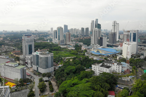 Aerial view of Johor Bahru City, Malaysia
