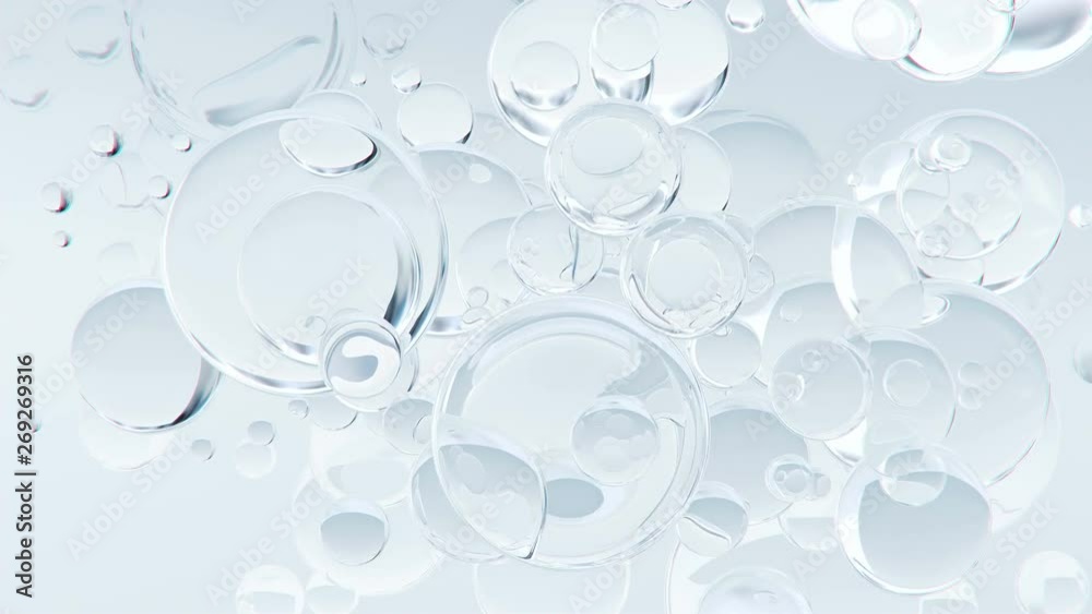 Abstract macro bubbles background