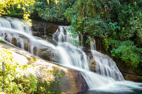  Toboga Waterfall and Poco do Tarzan in Serra da Bocaina National Park, Paraty, Rio de Janeiro, Brazil                              