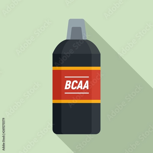 BCCA sport nutrition icon. Flat illustration of BCCA sport nutrition vector icon for web design