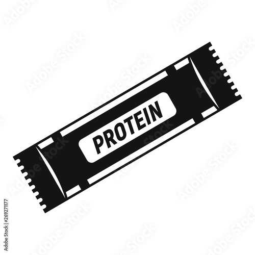 Protein sport bar icon. Simple illustration of protein sport bar vector icon for web design isolated on white background