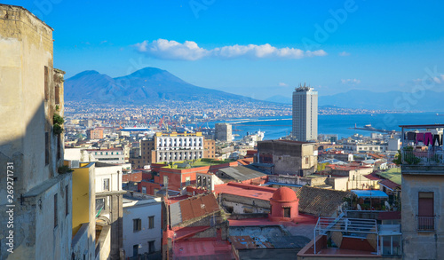 Naples, view from Corso Vittorio Emanuele 