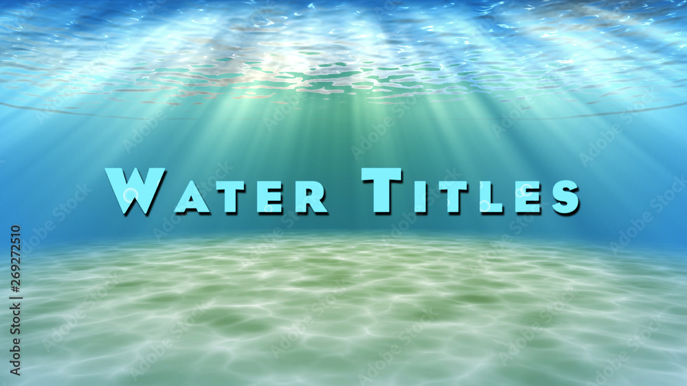 Water Titles Stock Template Adobe Stock