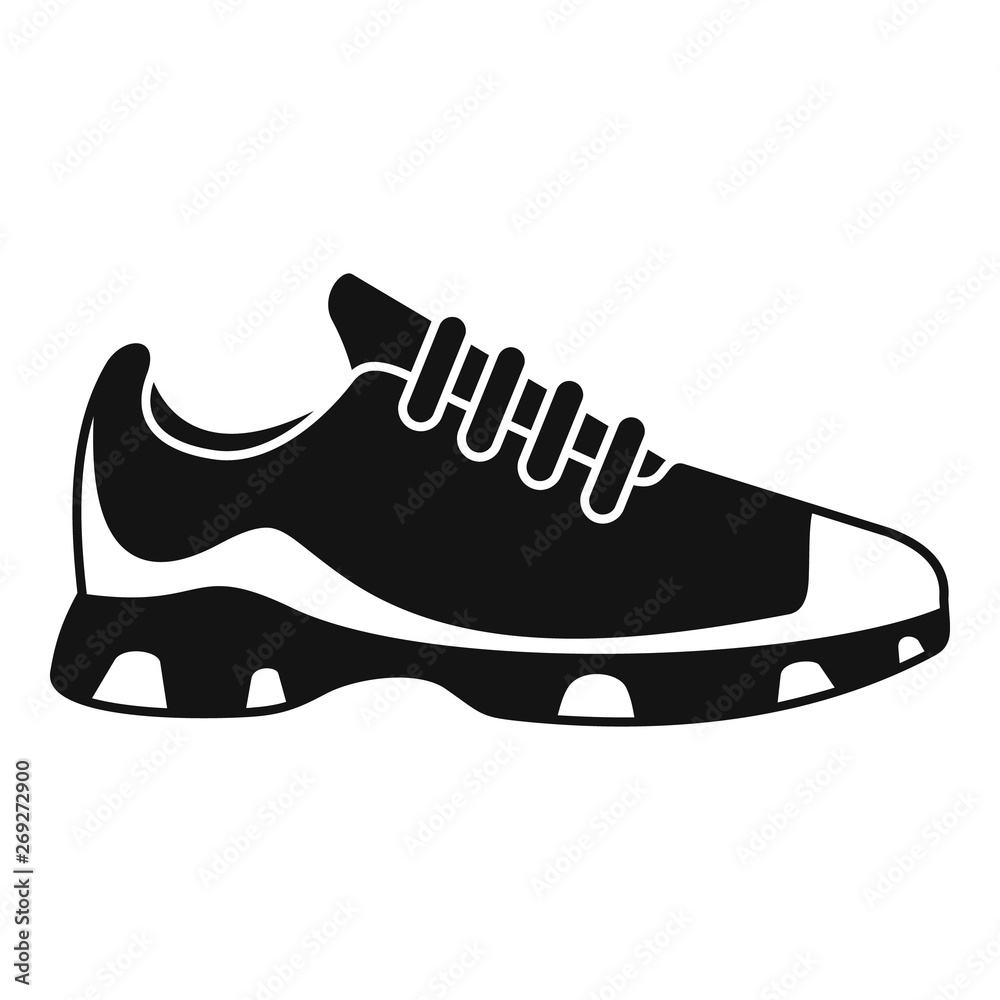 Sport sneakers icon. Simple illustration of sport sneakers vector icon for web design isolated on white background