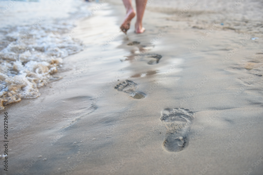 Foot Riding Away Feet Walking Away